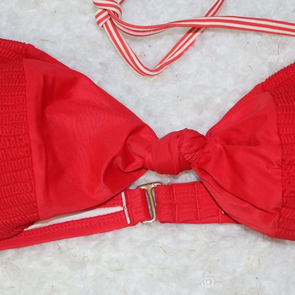 Mae Knot Center Smocked Bandeau Bikini Top - Picture 4 of 8